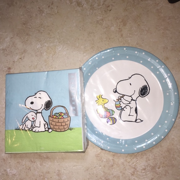 Peanuts Party Supplies Peanuts Snoopy Woodstock Easter Plates